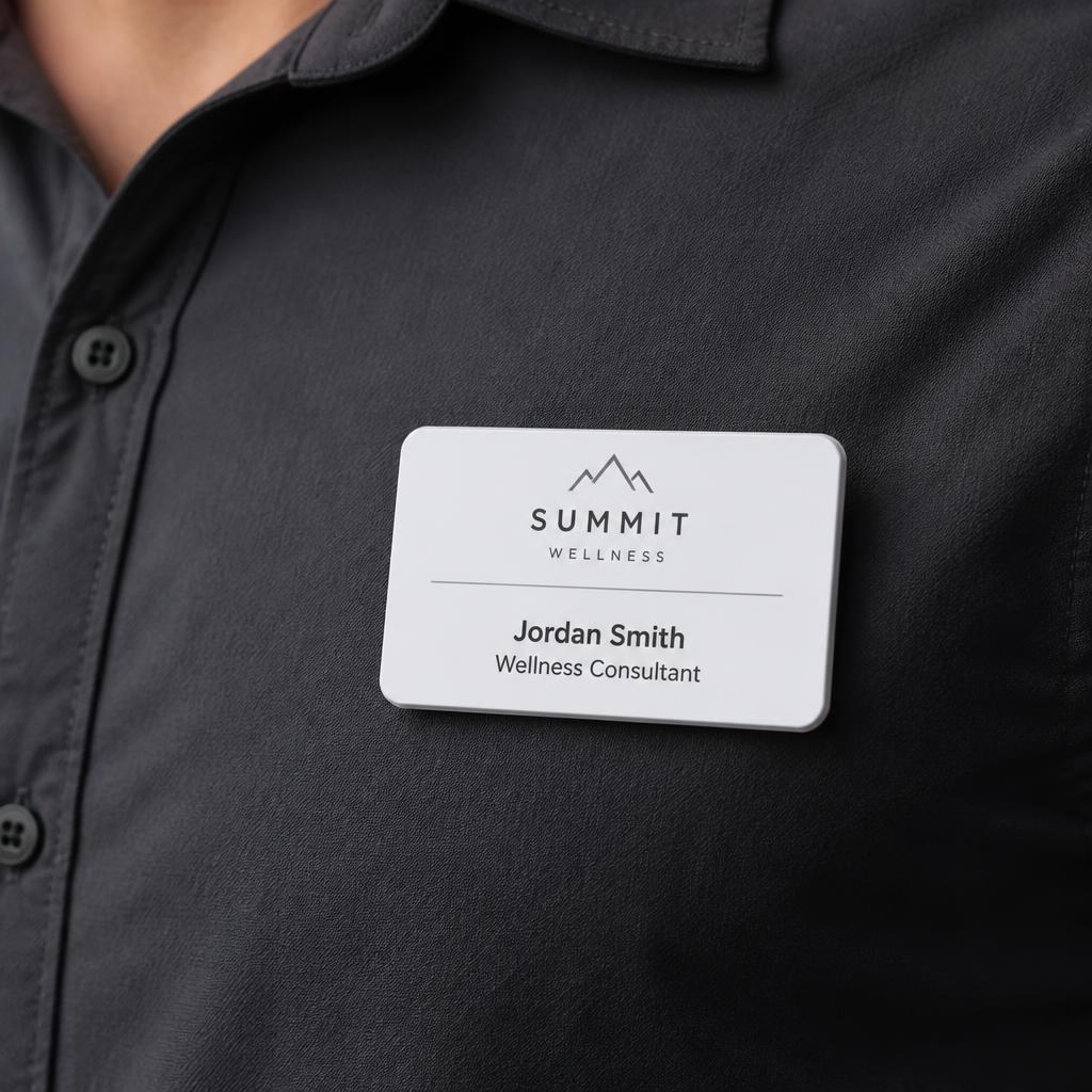Standard Name Tag custom printed badge preview