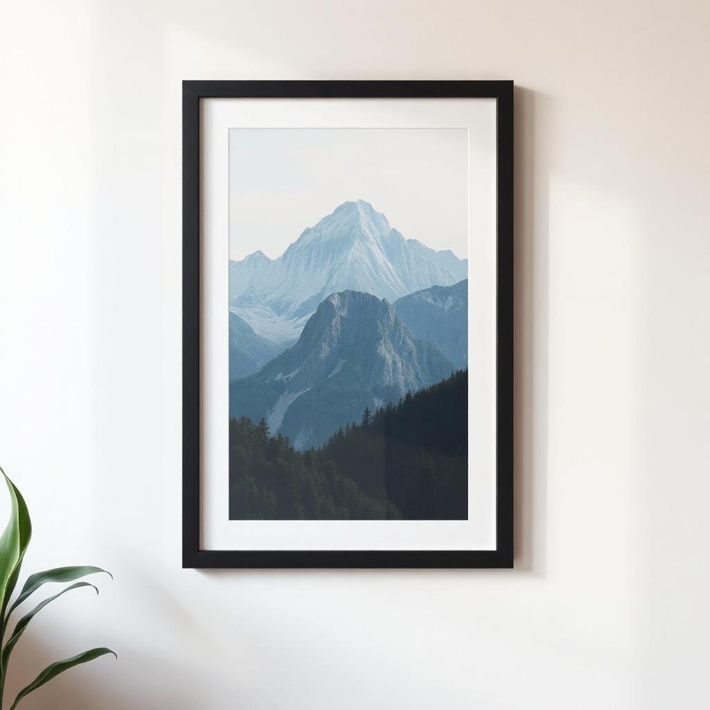 Wide Landscape Poster 24" × 36" mockup
