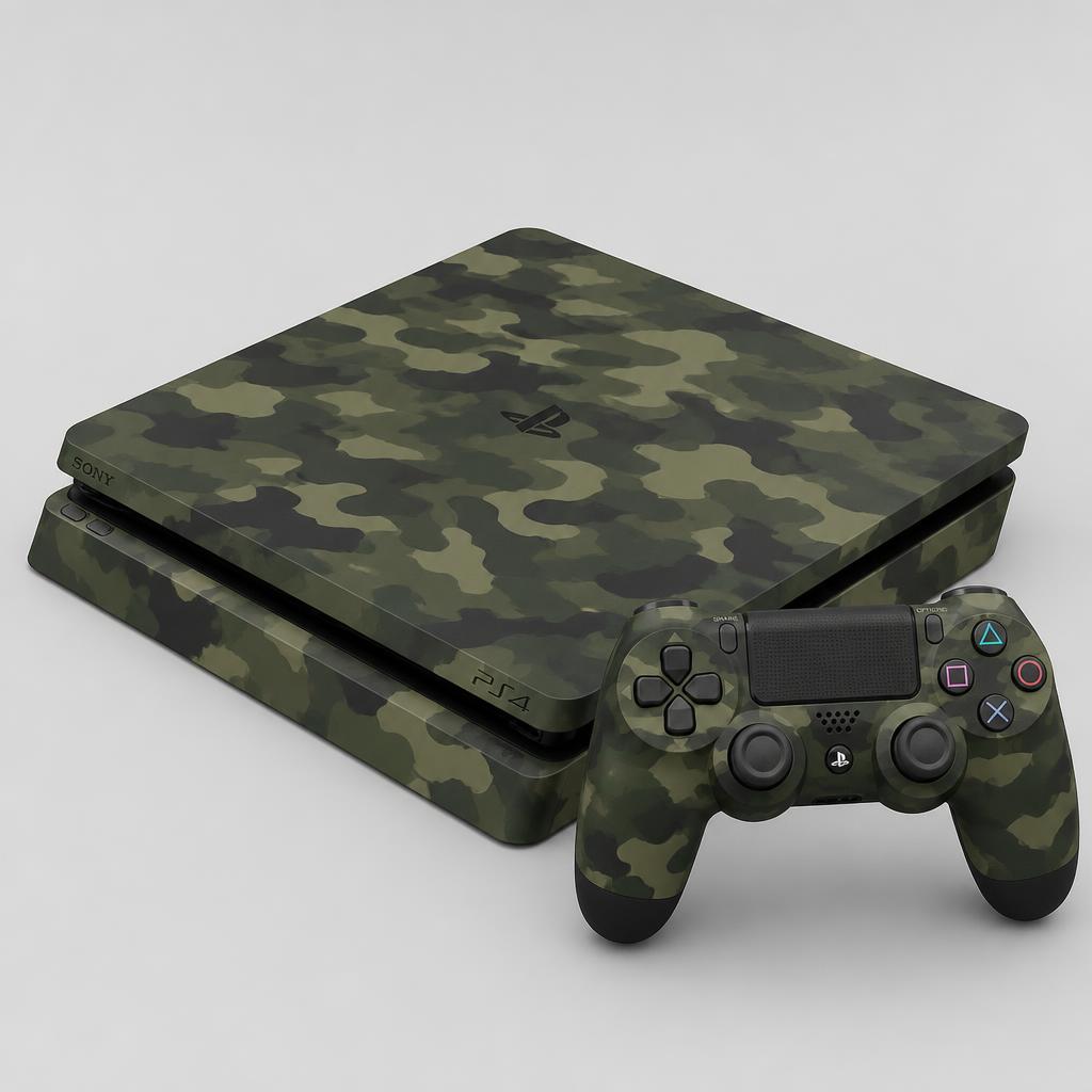 Camo Console + Controller Bundle custom PlayStation skin