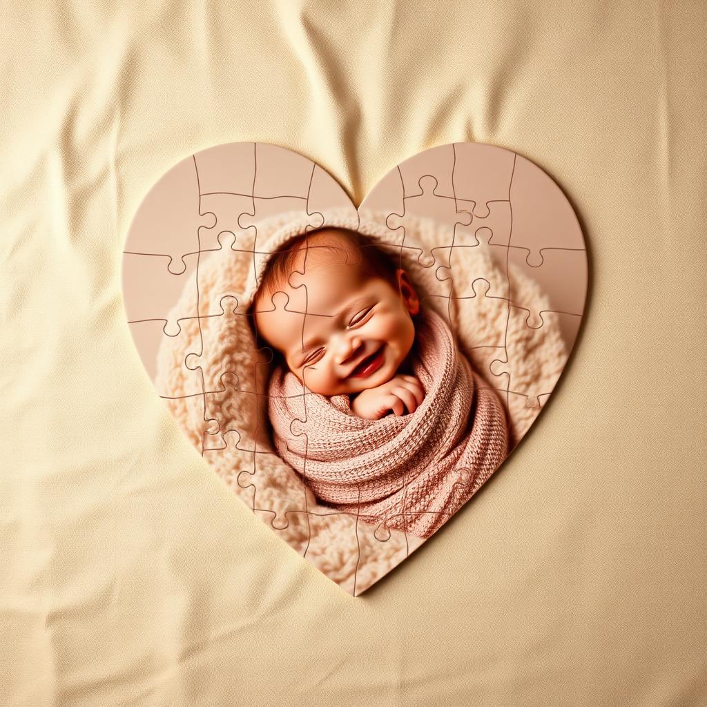 Heart photo puzzle — Newborn