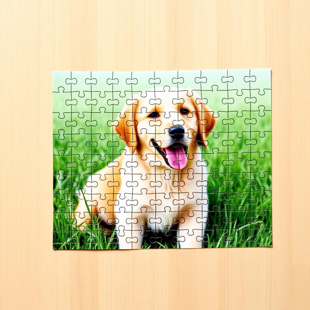 Rectangle photo puzzle — Pet portrait