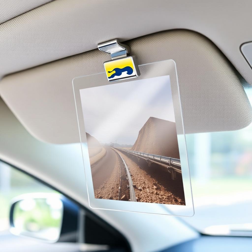 Visor Clip Photo Holder